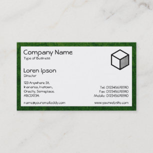 Carte De Visite Rectangle - Terre verte
