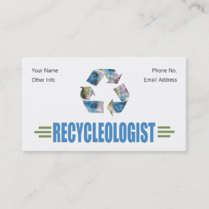 Carte De Visite Recyclage humoristique