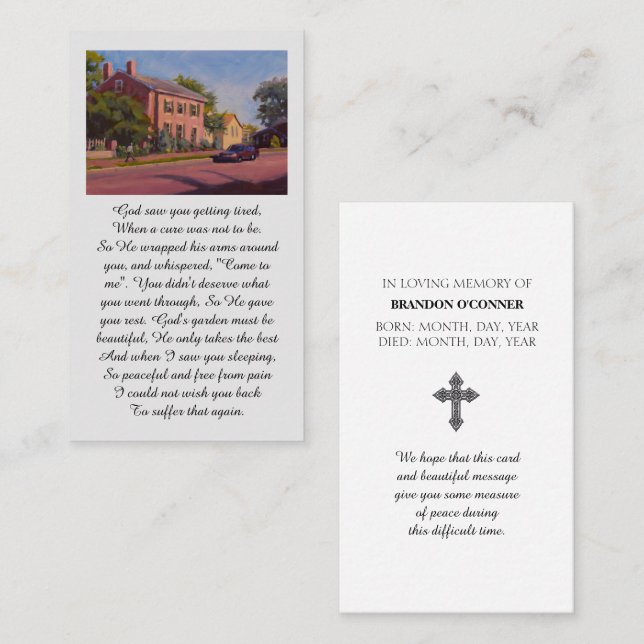 Carte De Visite Red Blue Yellow Green Hugs and Love (Devant / Derrière)