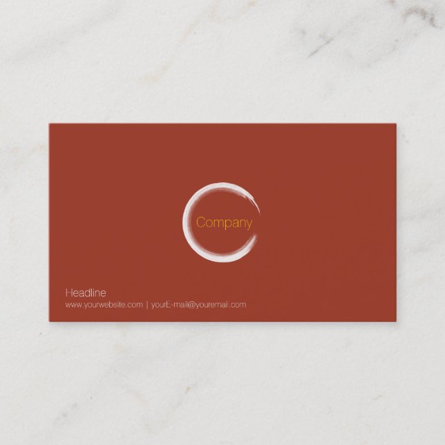 Carte de visite Red Clay (Devant)