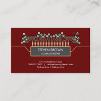 Red Computer Engineer Science Circuit Board Codage