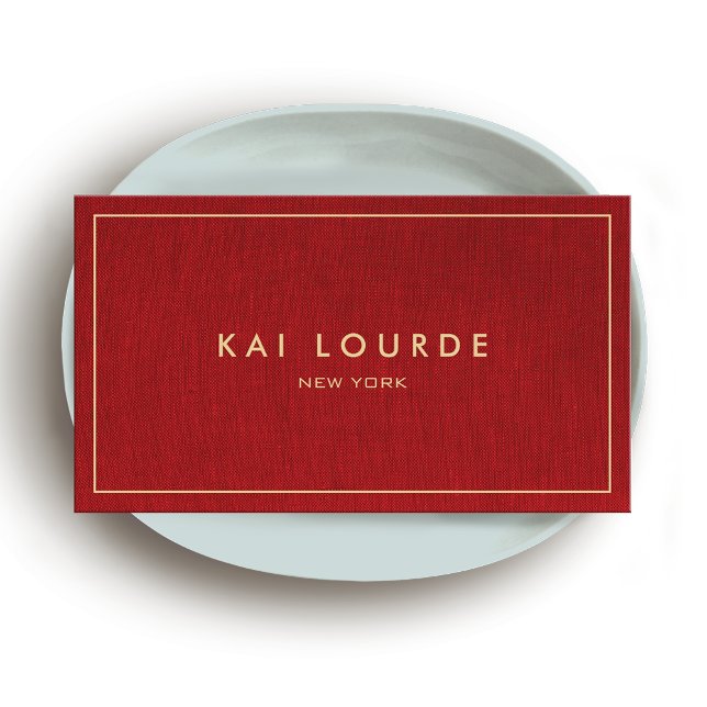 Carte de visite Red Designer (Créateur téléchargé)