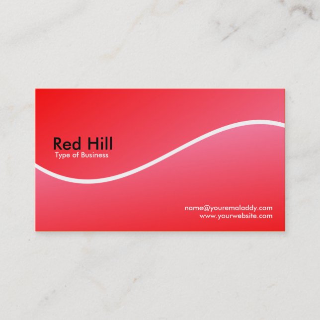 Carte De Visite Red Hill (Devant)