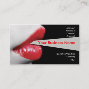 Carte de visite Red Lips