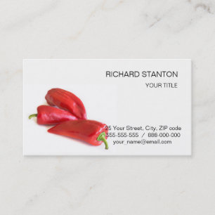 Carte De Visite Red pepper (homonymie)
