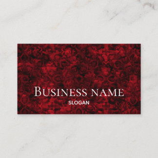Carte De Visite Red professionnel grunge standard