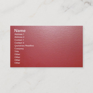 CARTE DE VISITE RED SHINY VINYL TEXTURE ARRIÈRE - PLANS MUR MODÈLE