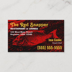 Carte de visite Red Snapper