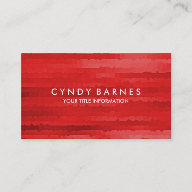 Carte de visite Red Stripes (Devant)