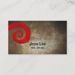 Carte De Visite Red Swirl
