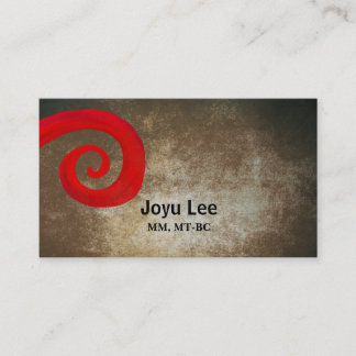 Carte De Visite Red Swirl