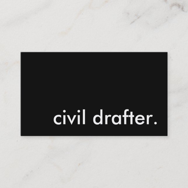 Carte De Visite rédacteur civil. (Devant)