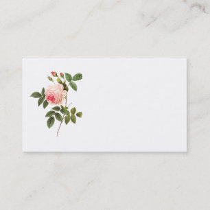 Carte de visite Redoute Rose rose