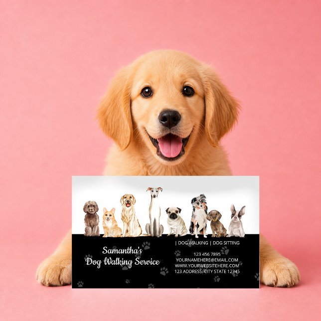 Carte De Visite Rééducation de la condition physique du chien Mobi (Créateur téléchargé)