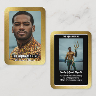 Carte De Visite Réflexions Gold Cosplay Coscard