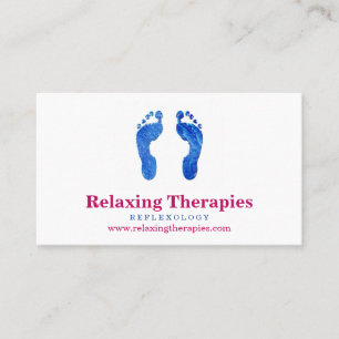 Carte De Visite Reflexology Business Card