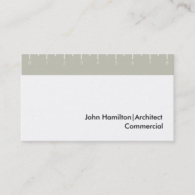 Carte De Visite Règle Tan (Devant)