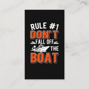Carte De Visite Règles de croisière Bateau Funny Cruise Ship
