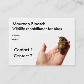 Carte De Visite Rehabilitator de faune