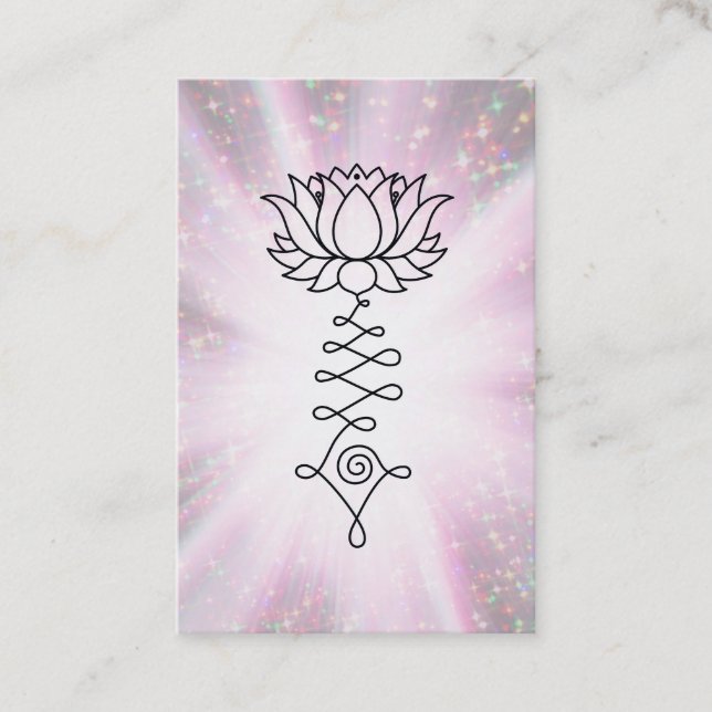 Carte De Visite *~* Reiki Energy Healing Sparkray Rays Lotus (Devant)