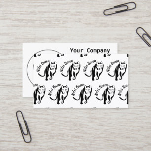 Carte De Visite Reine de la Lionne Noire de la Chasse