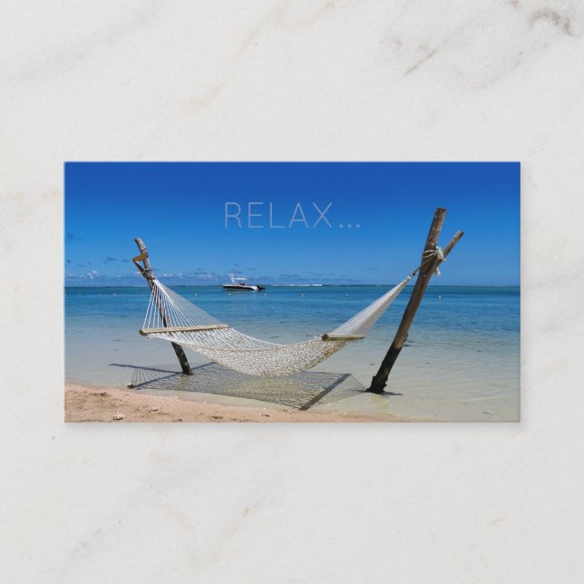 Carte De Visite Relax / Hamac (Devant)