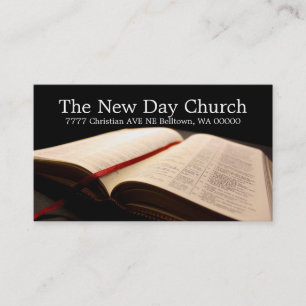 Carte De Visite Religion biblique Christianisme pasteur chrétien