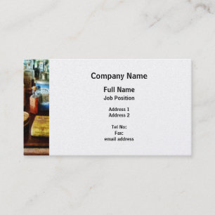 Carte De Visite Remèdes de toux et poudre dentifrice - platine