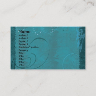 Carte De Visite Remous et étincelles de KRW Teal