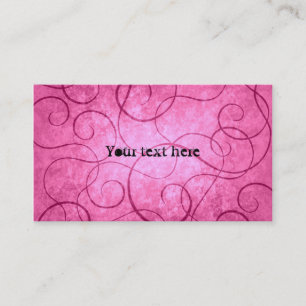 Carte De Visite Remous girly roses
