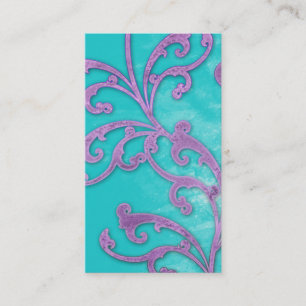 Carte De Visite Remous vintages élégants Pur de vert-de-gris de