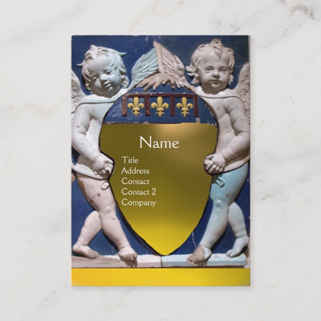Carte De Visite RENAISSANCE PETITES ANGES MONOGRAM Yellow Topaz (Devant)