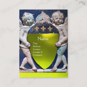 Carte De Visite RENAISSANCE PETITES ANGES MONOGRAM Yellow Topaz