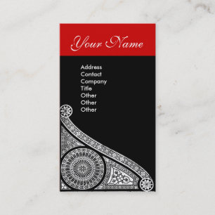 Carte De Visite RENAISSANCE rouge