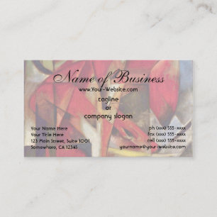 Carte De Visite Renards de Franz Marc, Füchse, Expressionnisme Vin