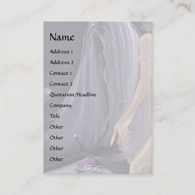 Carte De Visite Rencontre cosmique (Devant)