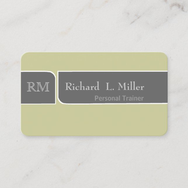 Carte De Visite Rencontre moyenne de palette verte parfaite simple (Devant)