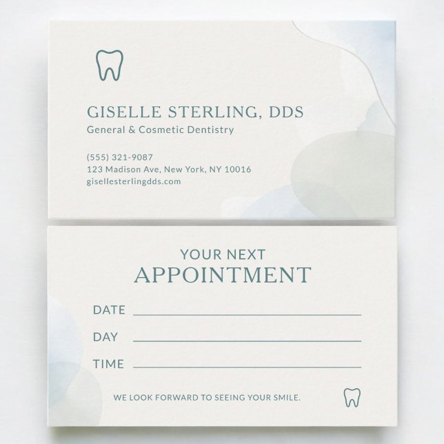 Carte De Visite Rendez-vous chez le dentiste avec un éclairage mod (Créateur téléchargé)