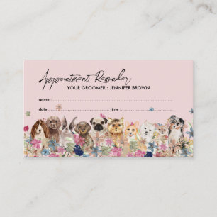 Carte De Visite Rendez-vous de designer d'accessoires pour animaux