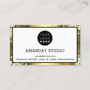 Carte De Visite Rendez-vous de maquillage professionnel Logo perso