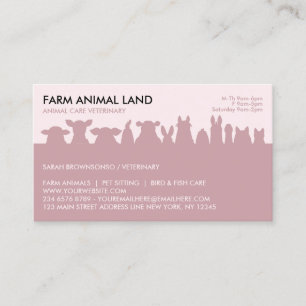 Carte De Visite Rendez-vous de visite de ferme