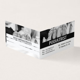 Carte De Visite Rendez-vous médical simple avec un podologue