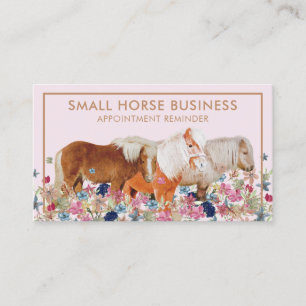 Carte De Visite Rendez-vous pour la reproduction de poneys de sell