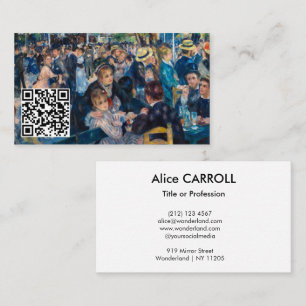 Carte De Visite Renoir - Danse à Moulin de la Galette - Code QR