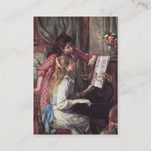 Carte De Visite Renoir : Filles au piano