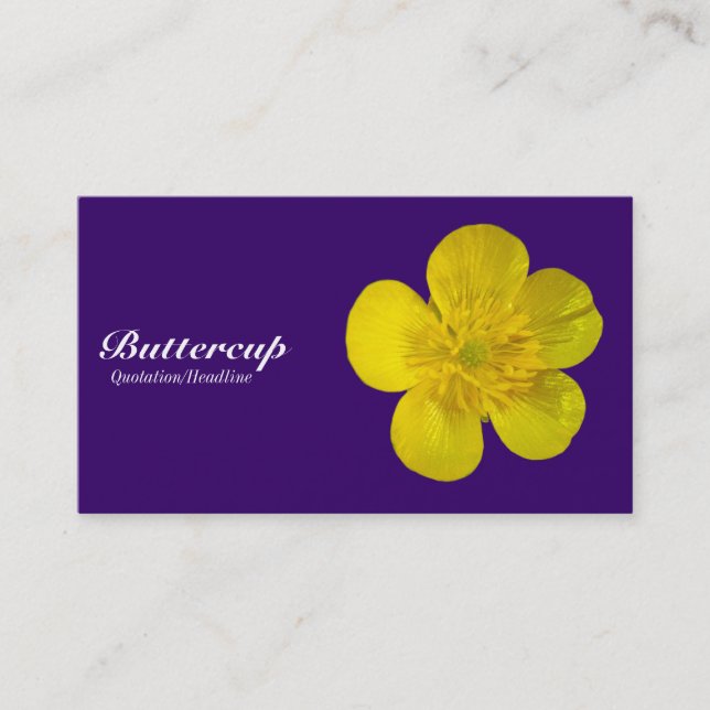 Carte De Visite Renoncule - Deep Purple 330066 (Devant)