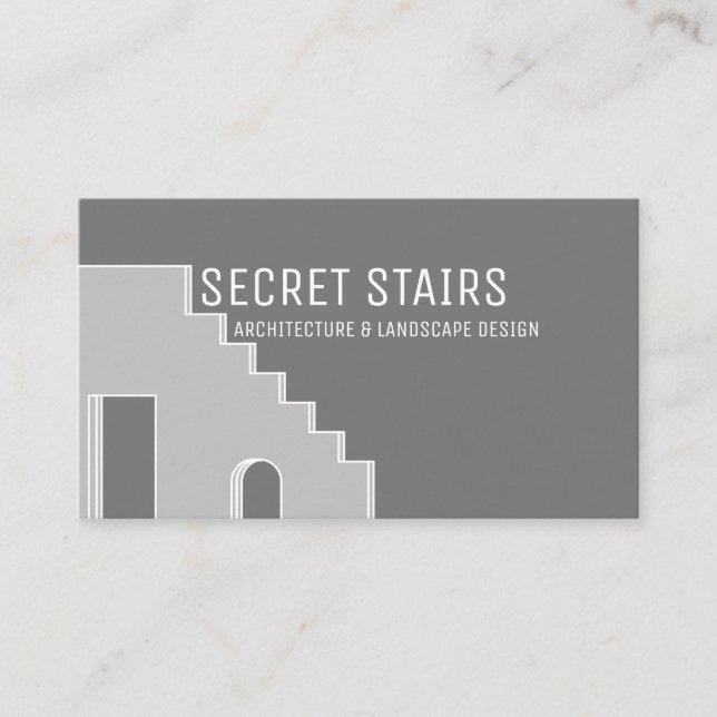 Carte De Visite Rénovation de bâtiment historique par Gray Archite (Devant)
