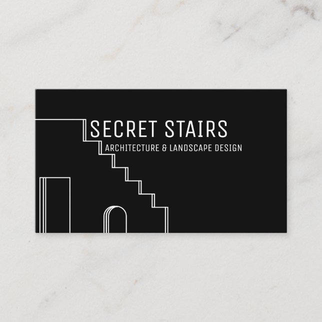 Carte De Visite Rénovation de bâtiment historique par un architect (Devant)