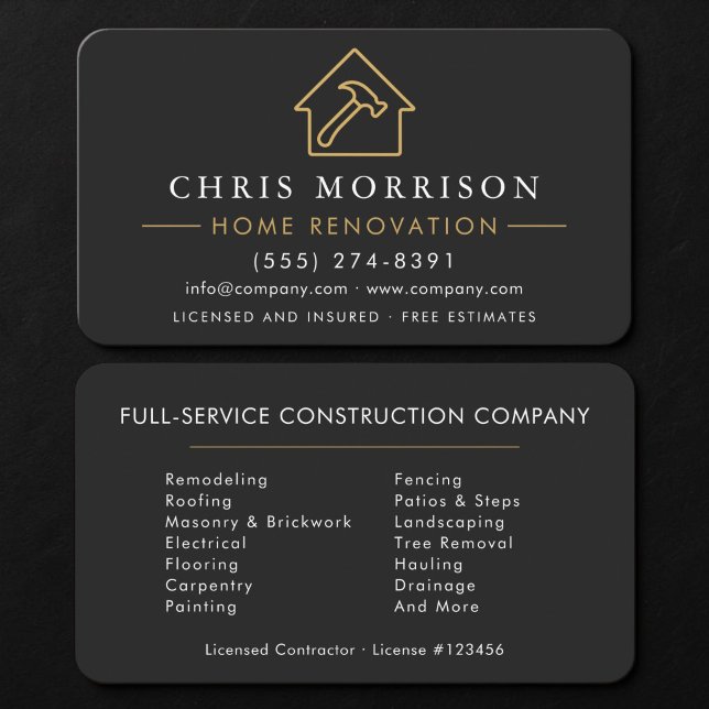 Carte De Visite Rénovation de maison (Créateur téléchargé)
