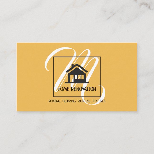 Carte De Visite Rénovation de maison Construction (Devant)